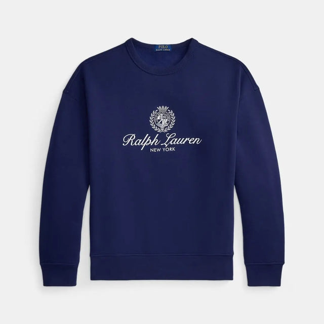 Polo Ralph Lauren Relaxed Fit Fleece Graphic Sweatshirt Navy