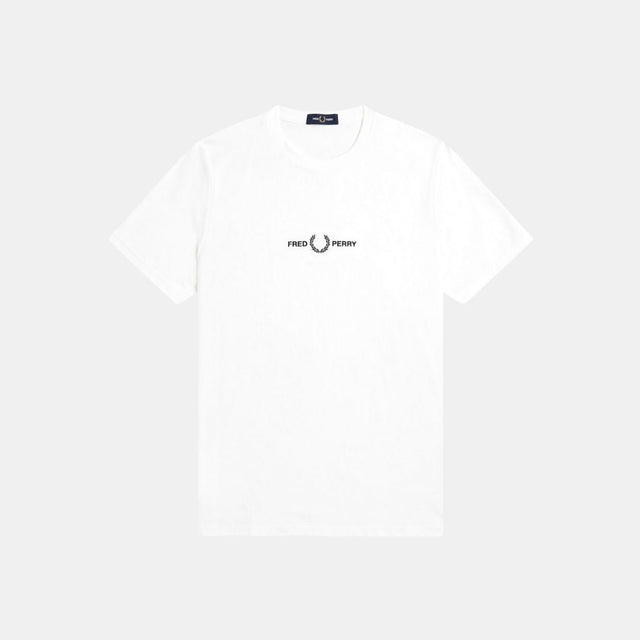 Fred Perry Embroidered T-Shirt White