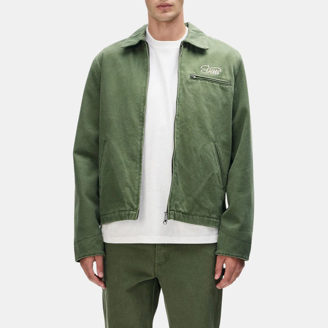 Deus Ex Machina Workwear Overdye Jacket Cypress Green