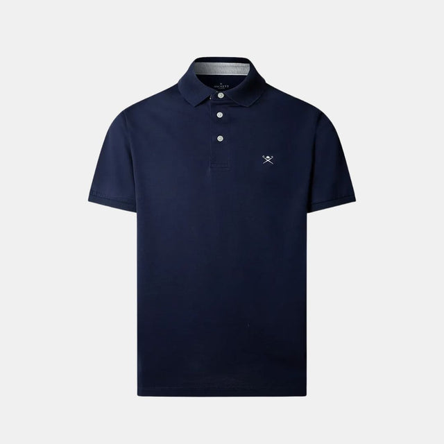 Hackett London Multi Trim Polo SS Ink Blue