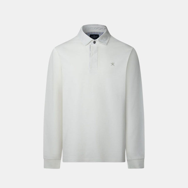Hackett London Woven Plkt Trim Rugby Off White