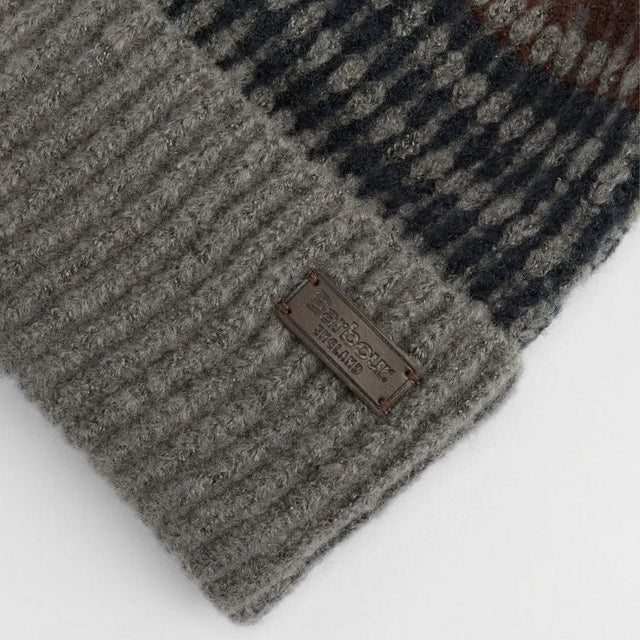 Barbour Branton Beanie and Scarf Gift Set Midnight Oak