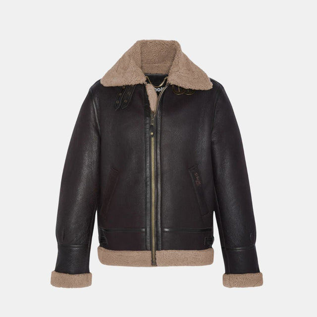 Schott NYC Bombardier B-3 Cordovan Jacket Sheep Leather