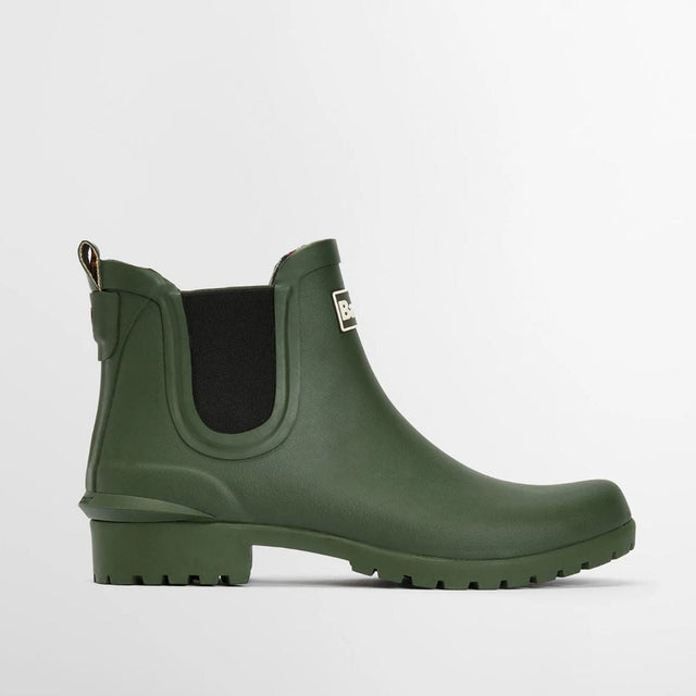 Barbour Wilton Wellingtons Chelsea Olive