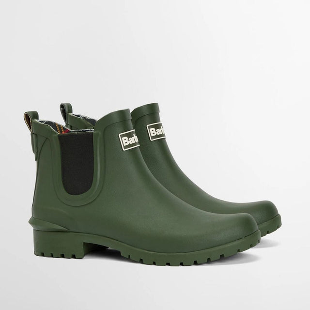 Barbour Wilton Wellingtons Chelsea Olive