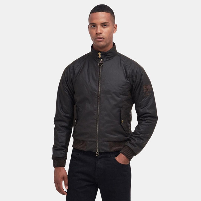 Barbour International Merchant Duke Wachsjacke Oliv 