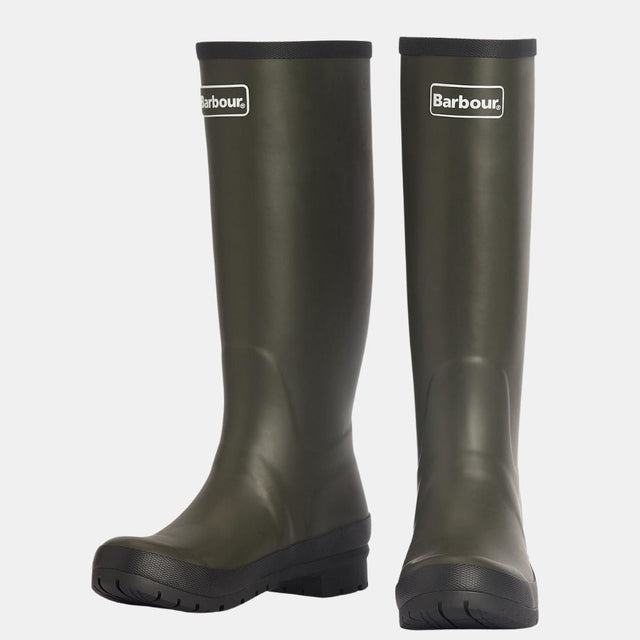 Barbour Abbey Wellington Boots Olive