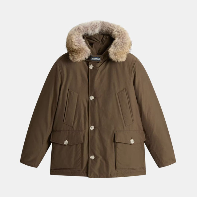 Woolrich Arctic Detachable Fur Anorak Dark Green