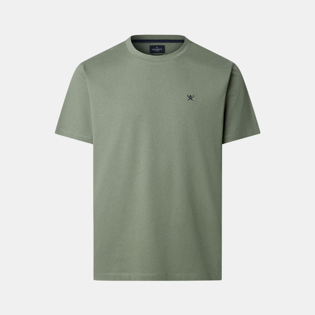 Hackett London Ss Logo Tee Stone Green