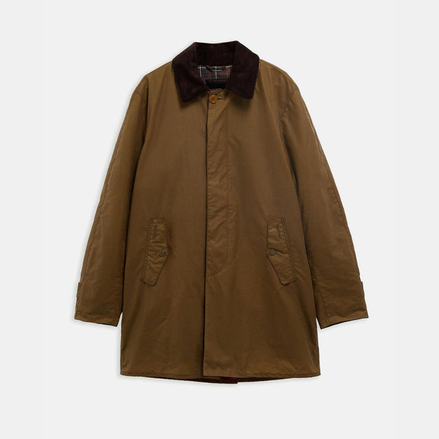 Barbour x Baracuta Wax Trench Coat Wax Tan