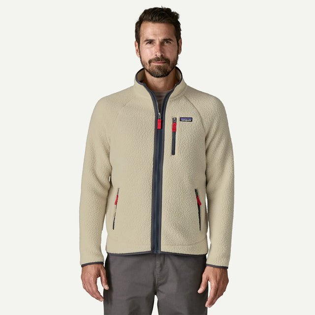 Patagonia Men's Retro Pile Jkt Pelican w/Smolder Blue