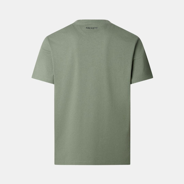 Hackett London Ss Logo Tee Stone Green