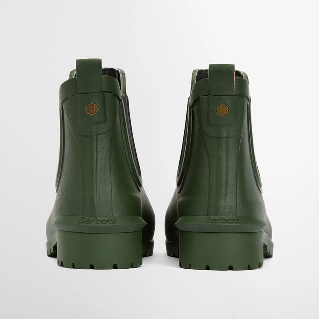 Barbour Wilton Wellingtons Chelsea Olive