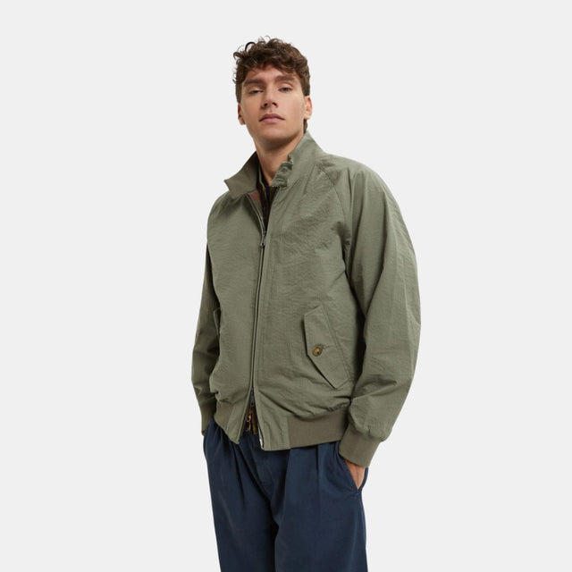 Baracuta G9 Seersucker Green