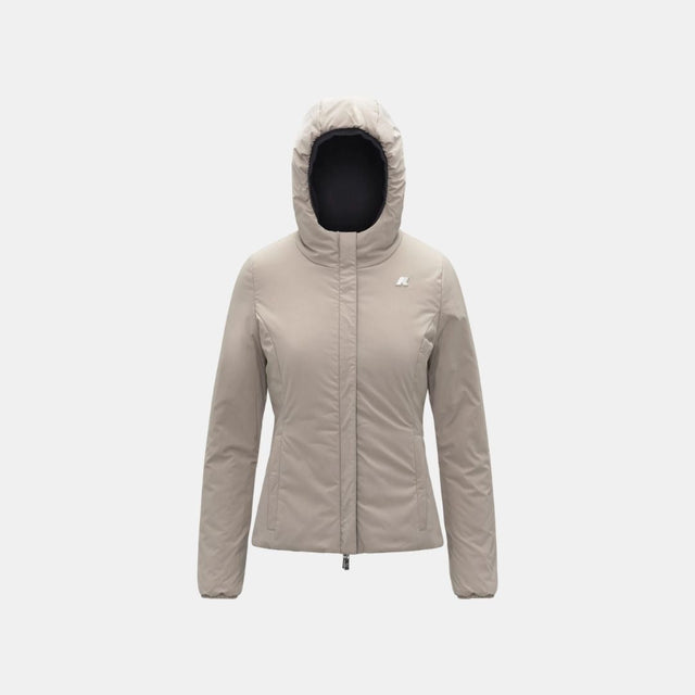 K-Way Lily St Warm Reversible Black Pure & Beige Cashmere