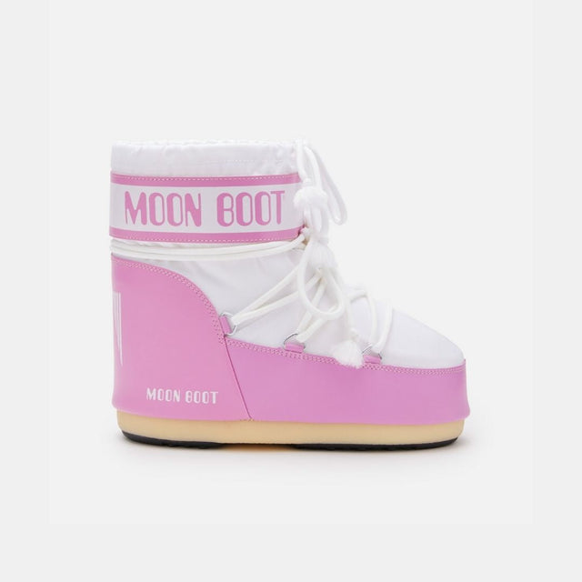 Moon Boot Icon Low Nylon Pink White
