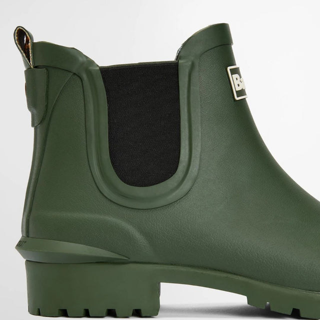 Barbour Wilton Wellingtons Chelsea Olive