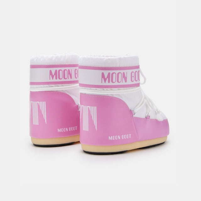 Moon Boot Icon Low Nylon Pink White