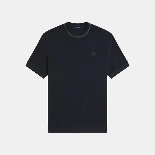 Fred Perry Crew Neck Piqué T-Shirt Navy