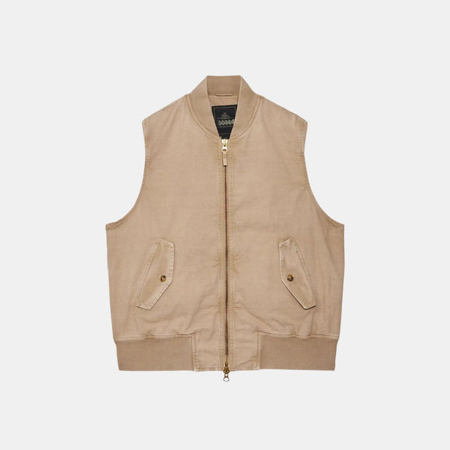 Baracuta Canvas Vest British Khaki