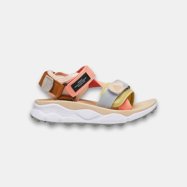 Flower Mountain Women's Nazca 2 Suede Nylon Tapes Taupe Salmon