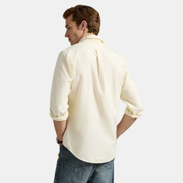 Polo Ralph Lauren Custom Fit Polo Bear Oxford Shirt Herbal Milk