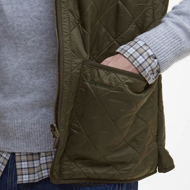 Barbour Polarquilt Zip-In Liner Vest Olive