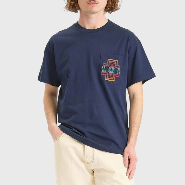 Pendleton Harding Star Pockete T-Shirt Navy