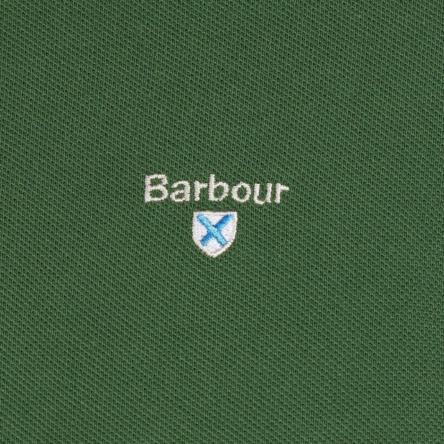 Barbour Tartan Pique Polo Shirt Racing Green