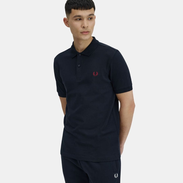 Fred Perry M6000 Polo Navy-Toasted Red