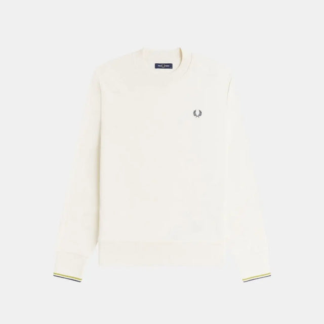 Fred Perry Crew Neck Sweatshirt Ecru-Grey