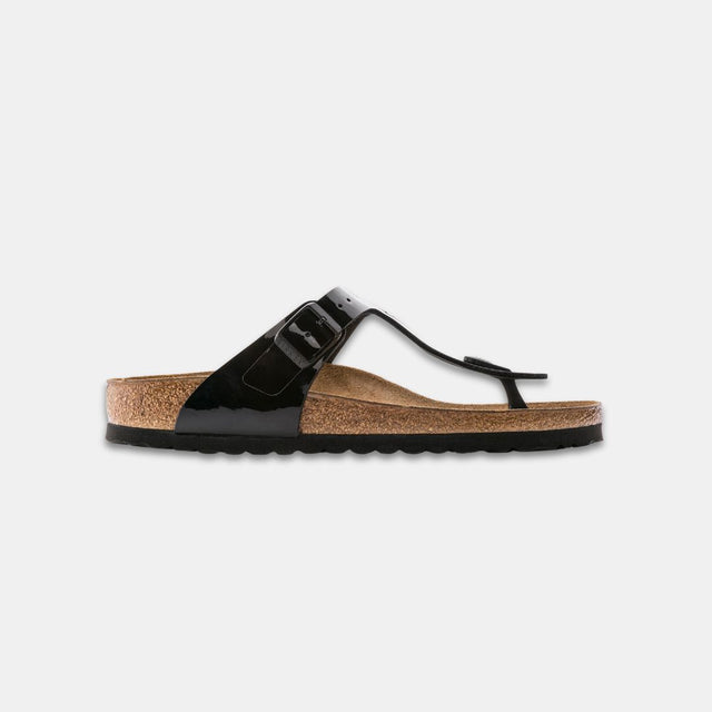 Birkenstock Gizeh Birko-Flor Patent Unisex Black