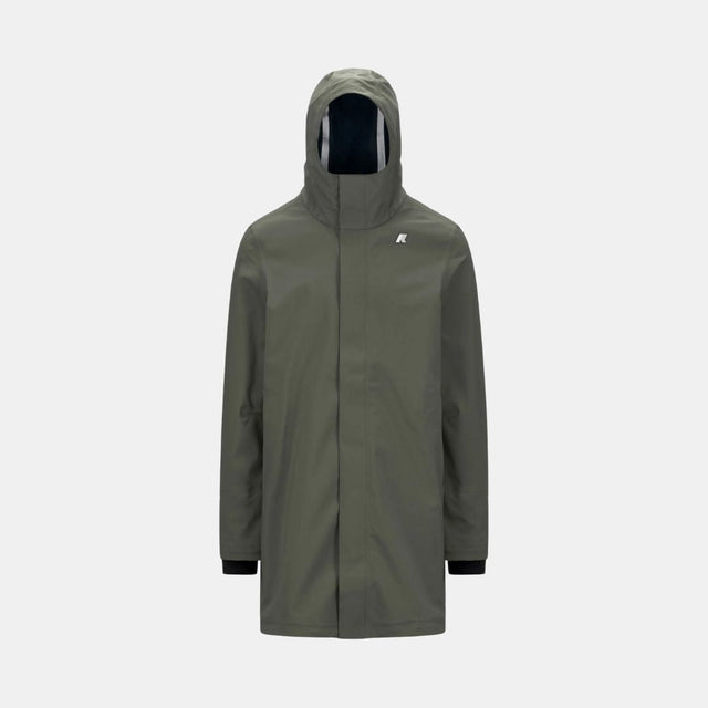 K-Way Thomas Bonded Green Blackish & Blue Depth