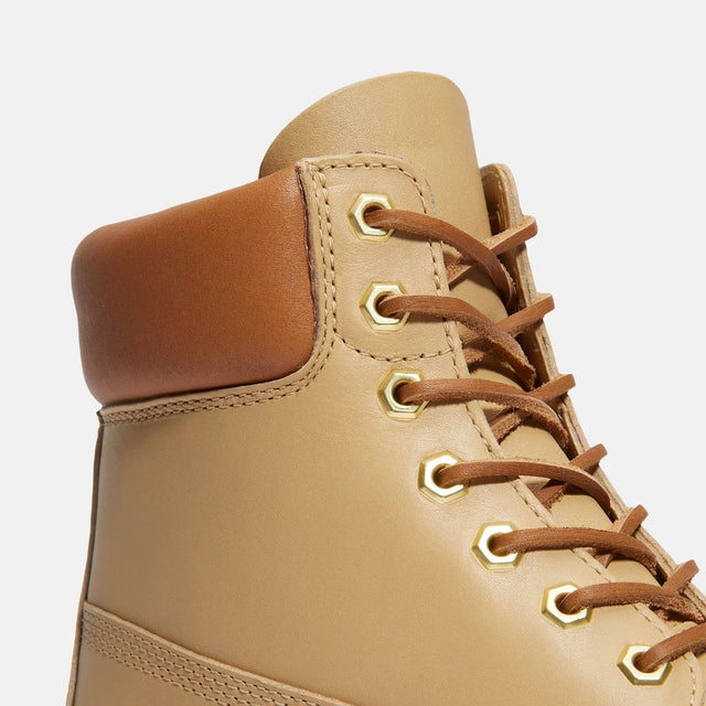 Timberland Premium 6 In Lace Waterproof Medium Beige Full Grain