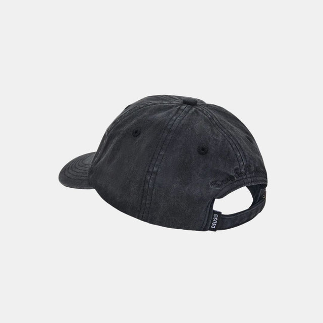 Deus Ex Machina Shield Garmen Dyed Dad Cap Black