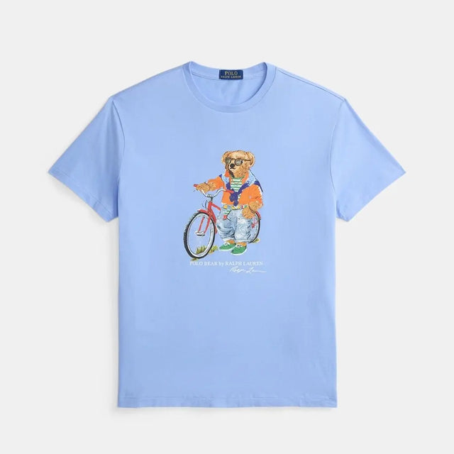 Polo Ralph Lauren Custom Slim Fit Polo Bear T-Shirt Blue