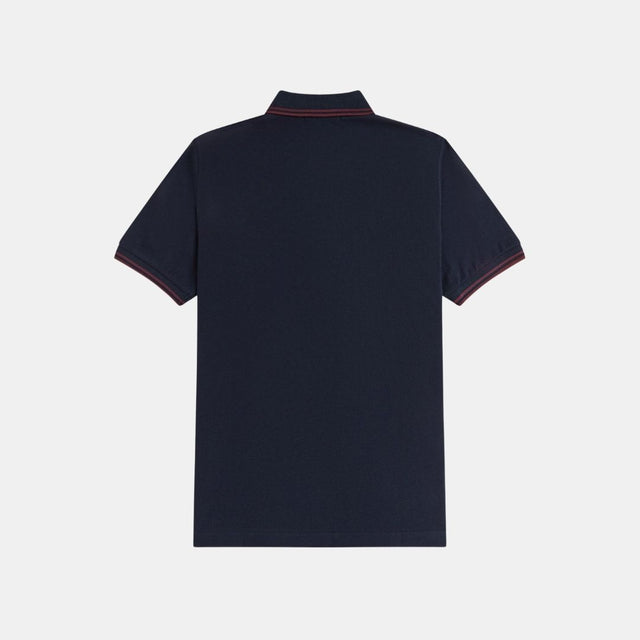 Fred Perry M12 Polo Navy-Dark Red