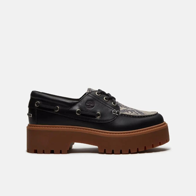 Timberland Stone Steet Boat Shoe Snake Print Suede