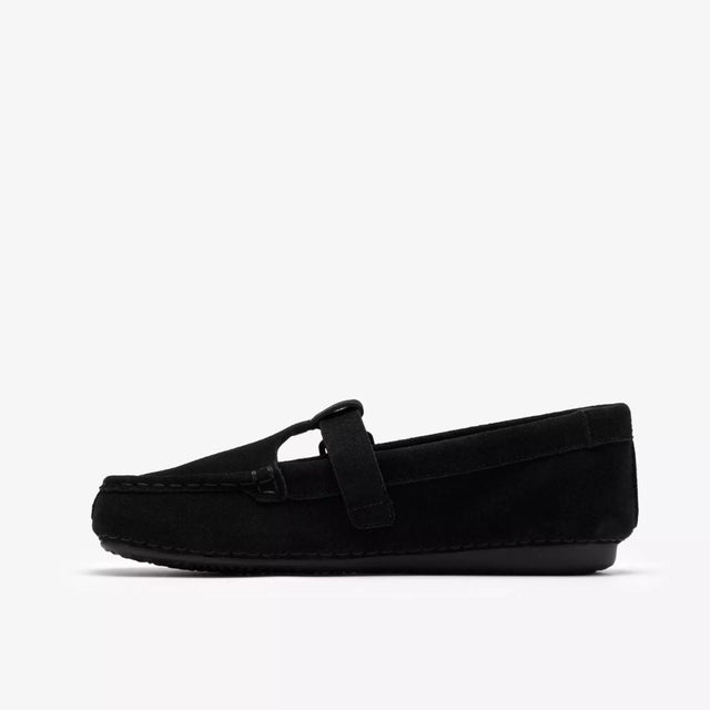 Clarks Freckle T Bar Women's Black Suede