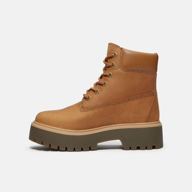 Timberland Stone Street 6 In Lace Waterproof Wheat Full Grain