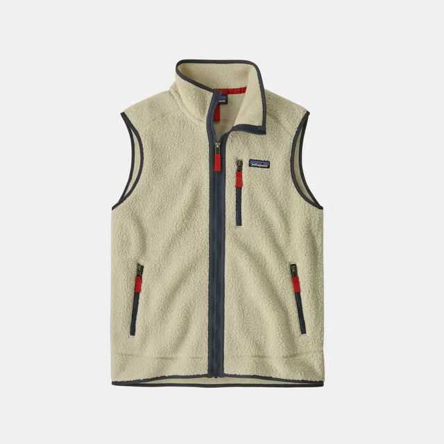 Patagonia Men's Retro Pile Vest Pelican w/Smolder Blue