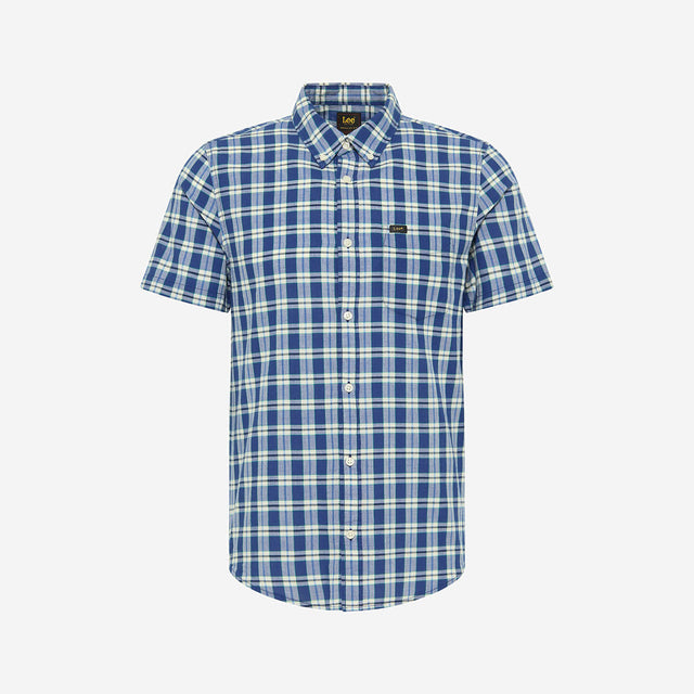 Lee Short Sleeve Button Down Shirt in Anthem Blue