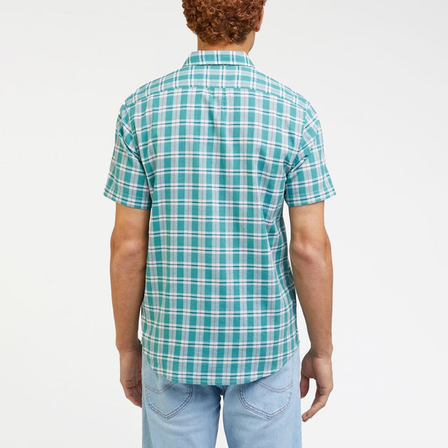 Lee Short Sleeve Button Down Shirt Monaco
