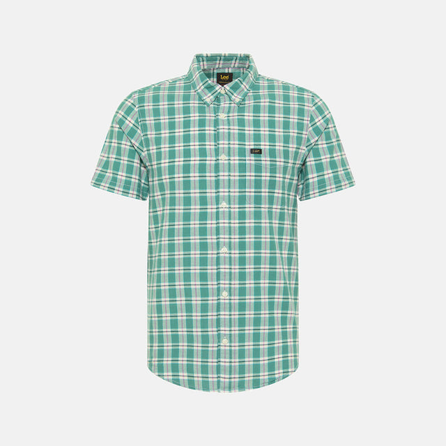 Lee Short Sleeve Button Down Shirt Monaco