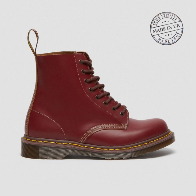 Dr. Martens Vintage 1460 Unisex Oxblood Quilon Made in UK
