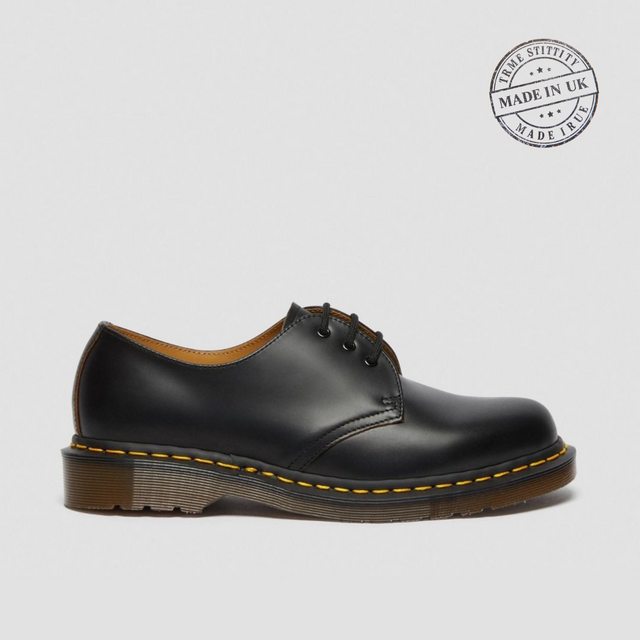 Dr. Martens Vintage 1461 Men's Black Quilon Made in UK