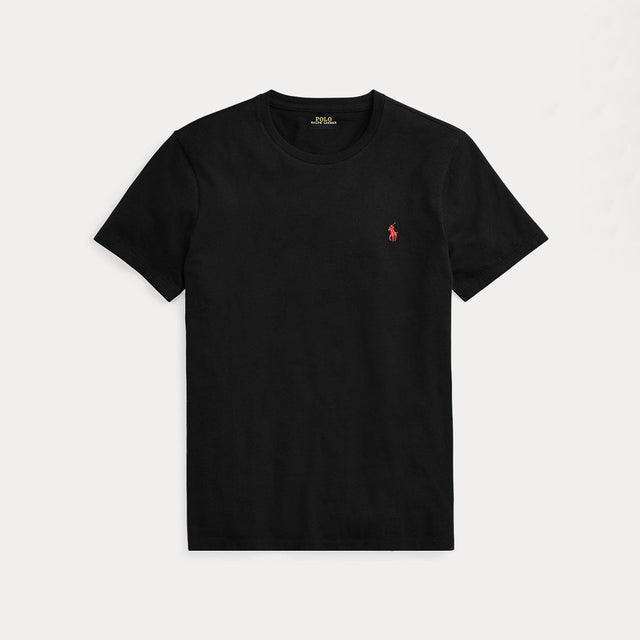 Ralph Lauren Custom Slim Fit Jersey Crewneck T-Shirt Black