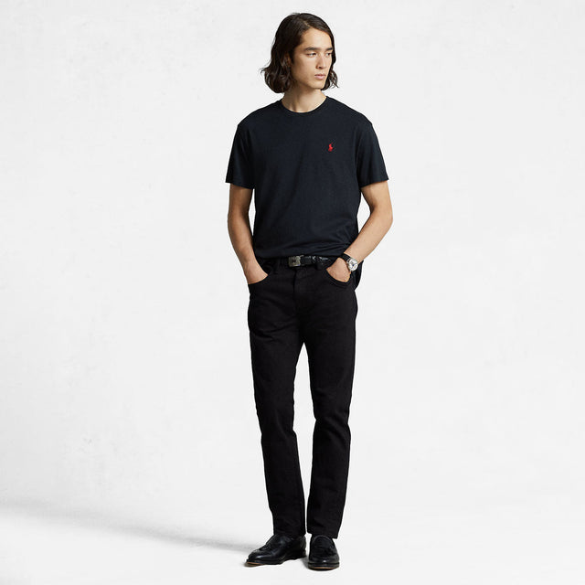 Ralph Lauren Custom Slim Fit Jersey Crewneck T-Shirt Black