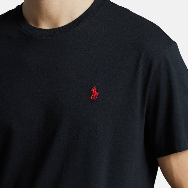 Ralph Lauren Custom Slim Fit Jersey Crewneck T-Shirt Black