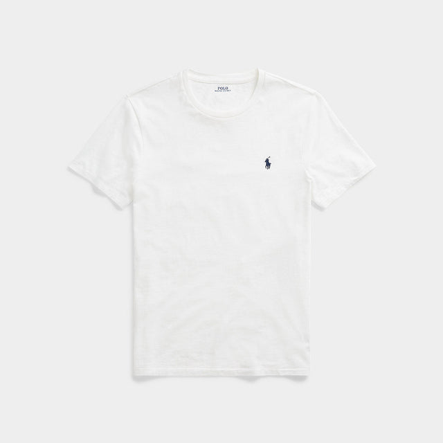 Ralph Lauren Custom Slim Fit Jersey Crewneck T-Shirt White